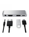 Kup Satechi Hub Aluminium Mobile Pro Hub USB-C (USB-C 60W, 4K HDMI, USB-A 3.0, Klinkenanschluss) (silber) - STH56 - {ean13} - Sklep Home Screen