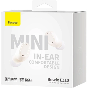 Buy Baseus Bowie EZ10 TWS Earphones Bluetooth 5.3 (white) - BSU4199 - {ean13} - Home Screen Store Europe