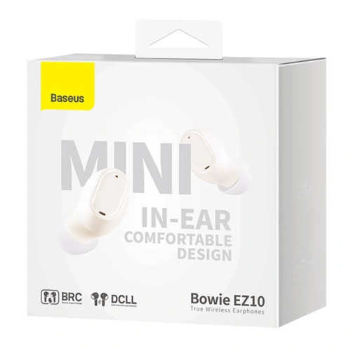 Buy Baseus Bowie EZ10 TWS Earphones Bluetooth 5.3 (white) - BSU4199 - {ean13} - Home Screen Store Europe