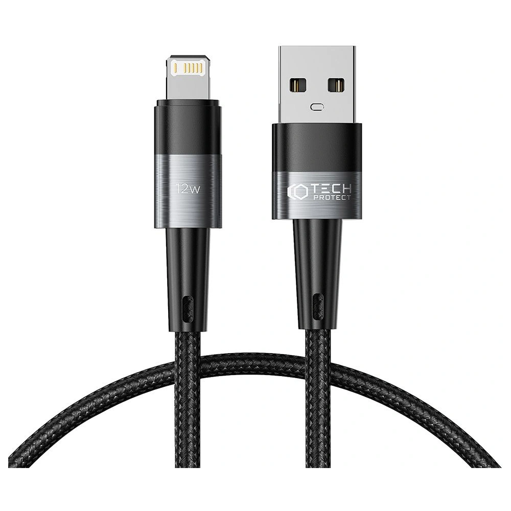 Kabel Tech-Protect Ultraboost USB-A/Lightning 12W 2.4A 25cm Grey
