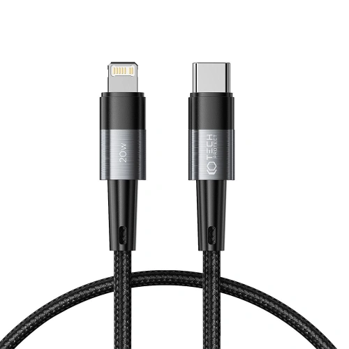 Kup Tech-Protect Kabel Ultraboost USB-C/Lightning PD 20W 3A 25cm Grau - THP2009 - {ean13} - Sklep Home Screen