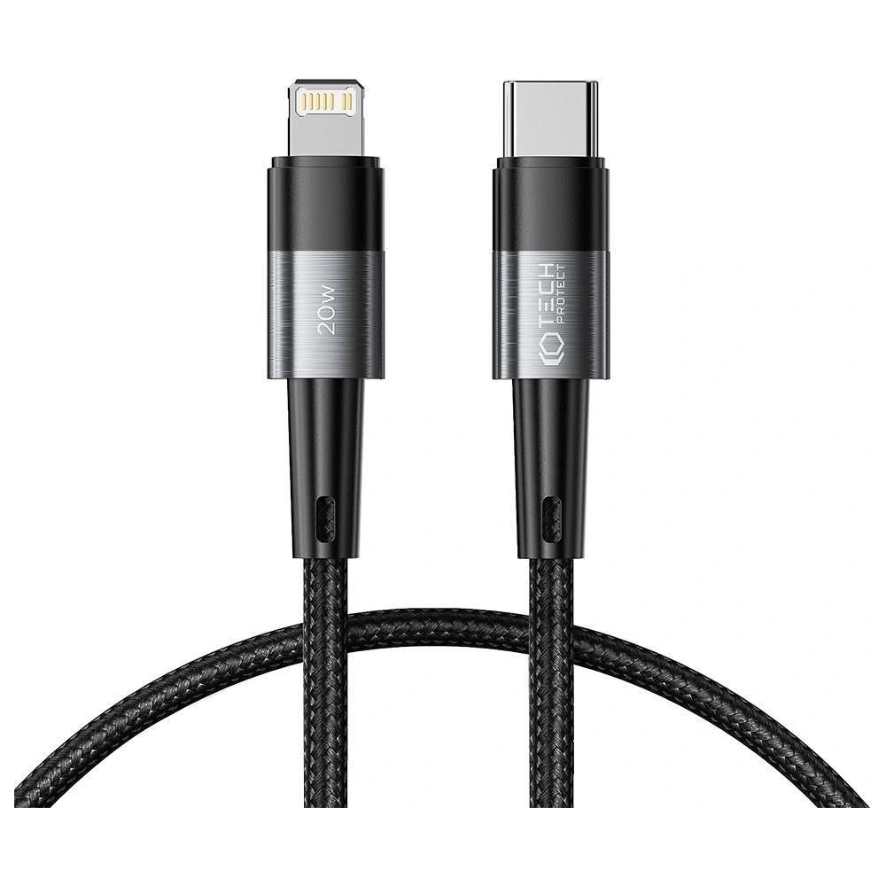 Kabel Tech-Protect Ultraboost USB-C/Lightning PD 20W 3A 25cm Grey
