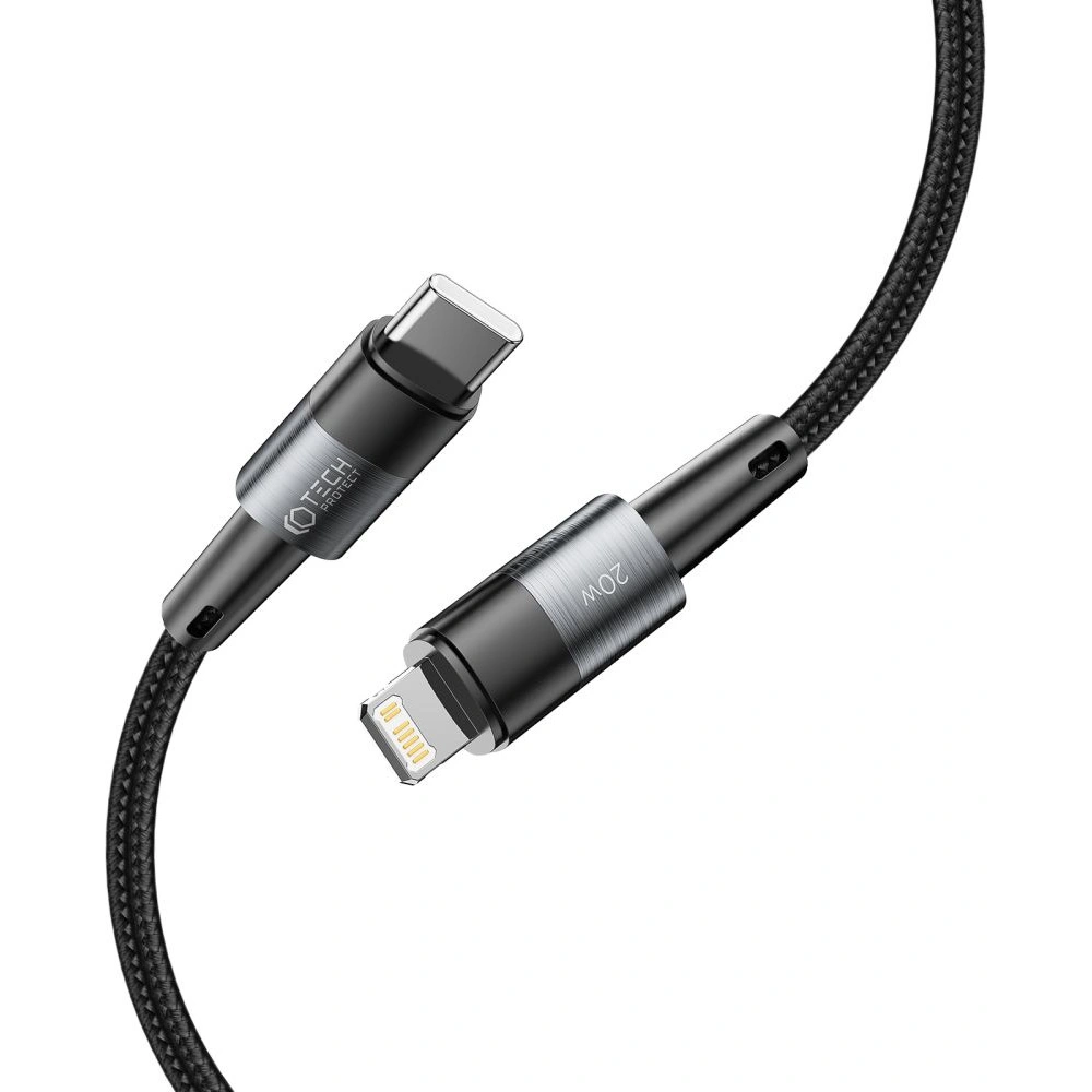 Kabel Tech-Protect Ultraboost USB-C/Lightning PD 20W 3A 25cm Grey