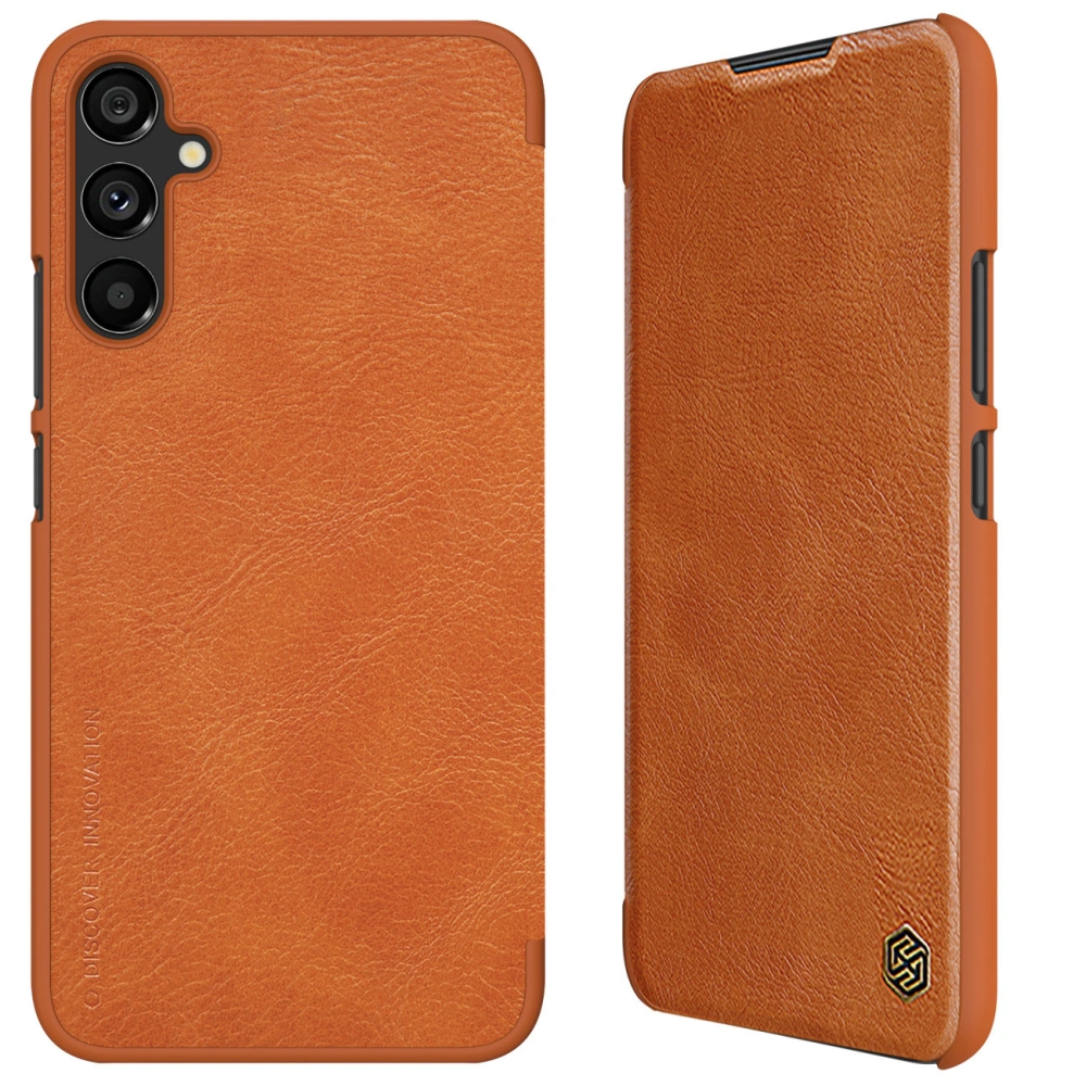 Etui Nillkin Qin Leather Samsung Galaxy A34 5G brązowe