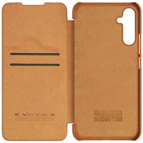 Kup Etui Nillkin Qin Leather Samsung Galaxy A34 5G barna - NLK1123 - {ean13} - Sklep Home Screen
