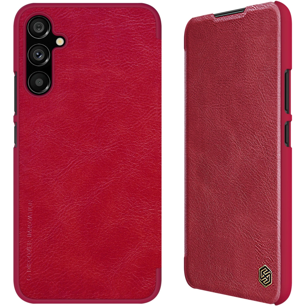 Etui Nillkin Qin Leather Samsung Galaxy A34 5G czerwone
