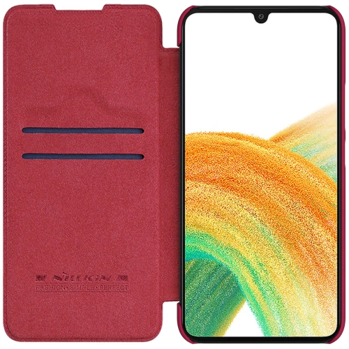 Kup Nillkin Samsung Tasche Qin Leder Galaxy A34 5G rot - NLK1124 - {ean13} - Sklep Home Screen