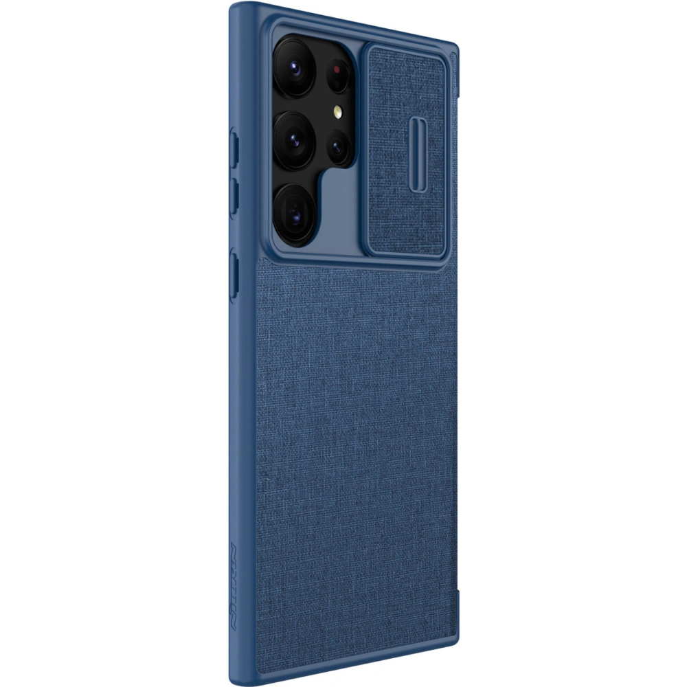 Etui Nillkin Qin Cloth Pro Samsung Galaxy S23 Ultra niebieskie