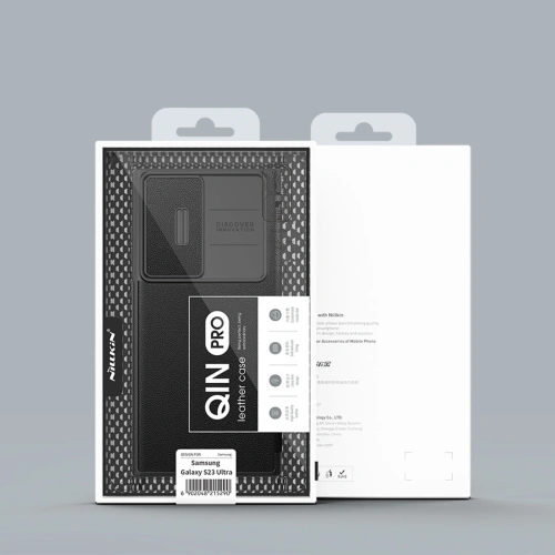 Kup Etui Nillkin Qin Cloth Pro Samsung Galaxy S23 Ultra niebieskie - NLK1126 - {ean13} - Sklep Home Screen