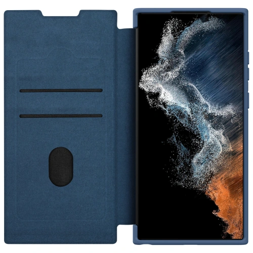 Kup Etui Nillkin Qin Cloth Pro Samsung Galaxy S23 Ultra niebieskie - NLK1126 - {ean13} - Sklep Home Screen