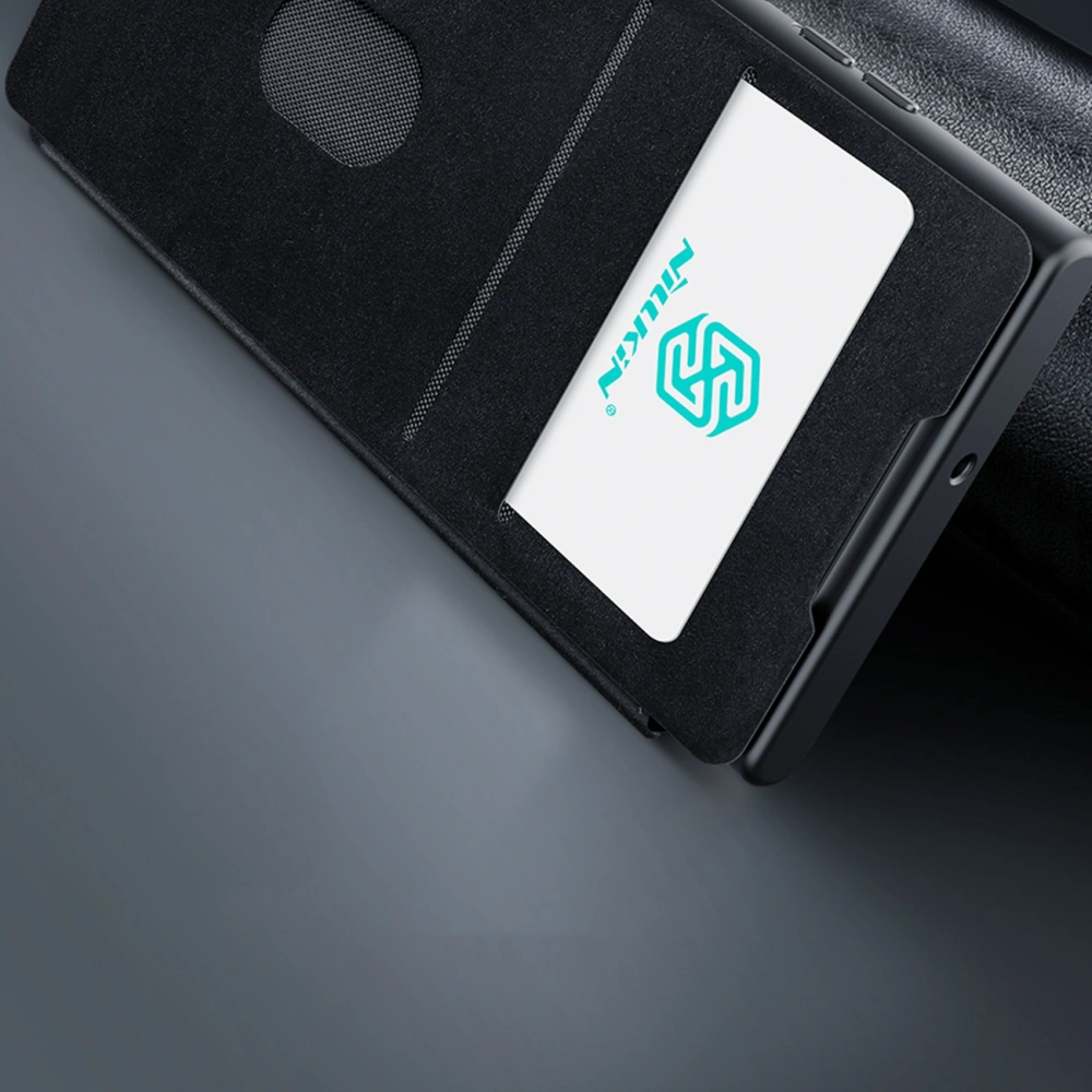 Etui Nillkin Qin Cloth Pro Samsung Galaxy S23 Ultra niebieskie