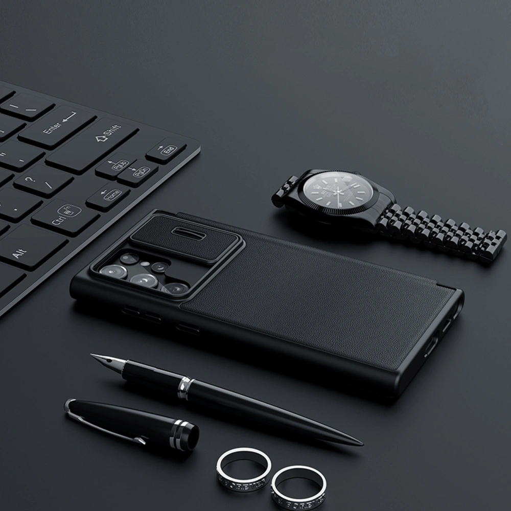 Etui Nillkin Qin Cloth Pro Samsung Galaxy S23 Ultra niebieskie