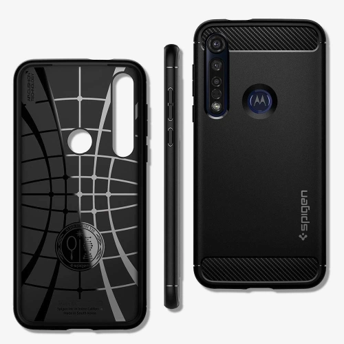 Kup Case Spigen Rugged Armor Motorola Moto G8 Plus Matt Schwarz - SPN954MBL - {ean13} - Sklep Home Screen