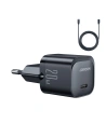Joyroom Ladegerät JR-TCF02 USB-C 20W PD + USB C/Lightning Kabel schwarz