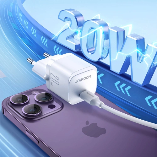 Kup Nabíječka Joyroom JR-TCF02 USB-C 20W PD + kabel USB C/Lightning bílá - JYR739 - {ean13} - Sklep Home Screen