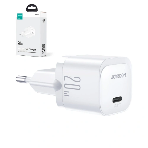 Buy Joyroom JR-TCF02 Wall Charger USB-C 20W PD white - JYR740 - {ean13} - Home Screen Store Europe