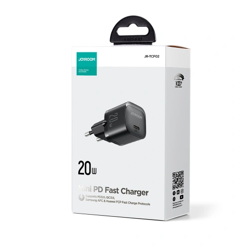 Kup Joyroom Ladegerät JR-TCF02 USB-C 20W PD schwarz - JYR741 - {ean13} - Sklep Home Screen