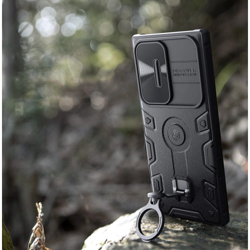 Kup Etui Nillkin CamShield Armor Pro Magnetic MagSafe Samsung Galaxy S23 Ultra fekete - NLK1139 - {ean13} - Sklep Home Screen