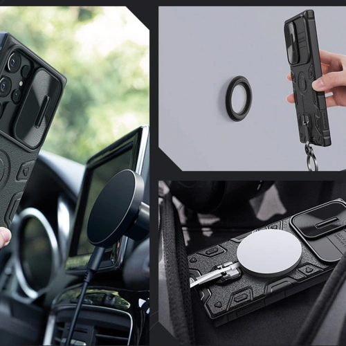 Kup Etui Nillkin CamShield Armor Pro Magnetic MagSafe Samsung Galaxy S23 Ultra černé - NLK1139 - {ean13} - Sklep Home Screen