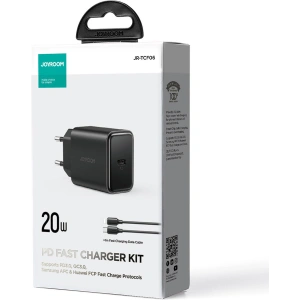 Kup Încărcător de rețea Joyroom JR-TCF06 USB-C 20W PD + cablu USB-C/Lightning negru - JYR742 - {ean13} - Sklep Home Screen