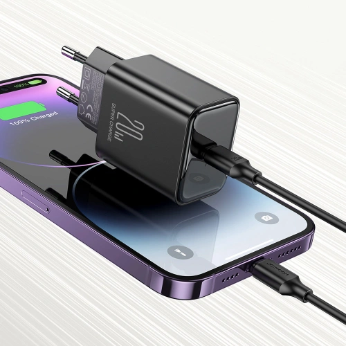 Kup Încărcător rețea Joyroom JR-TCF06 USB-C 20W PD negru - JYR743 - {ean13} - Sklep Home Screen