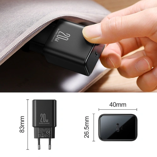Kup Nabíječka Joyroom JR-TCF06 USB-C 20W PD černá - JYR743 - {ean13} - Sklep Home Screen