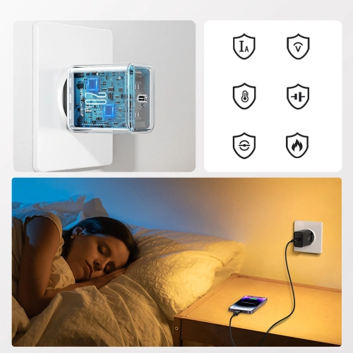 Kup Joyroom Ladegerät JR-TCF06 USB-C 20W PD schwarz - JYR743 - {ean13} - Sklep Home Screen