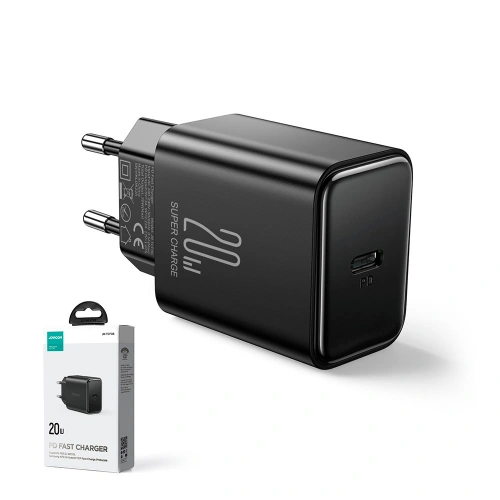 Kup Încărcător rețea Joyroom JR-TCF06 USB-C 20W PD negru - JYR743 - {ean13} - Sklep Home Screen