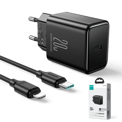 Kup Încărcător rețea Joyroom JR-TCF06 USB-C 20W PD negru - JYR743 - {ean13} - Sklep Home Screen