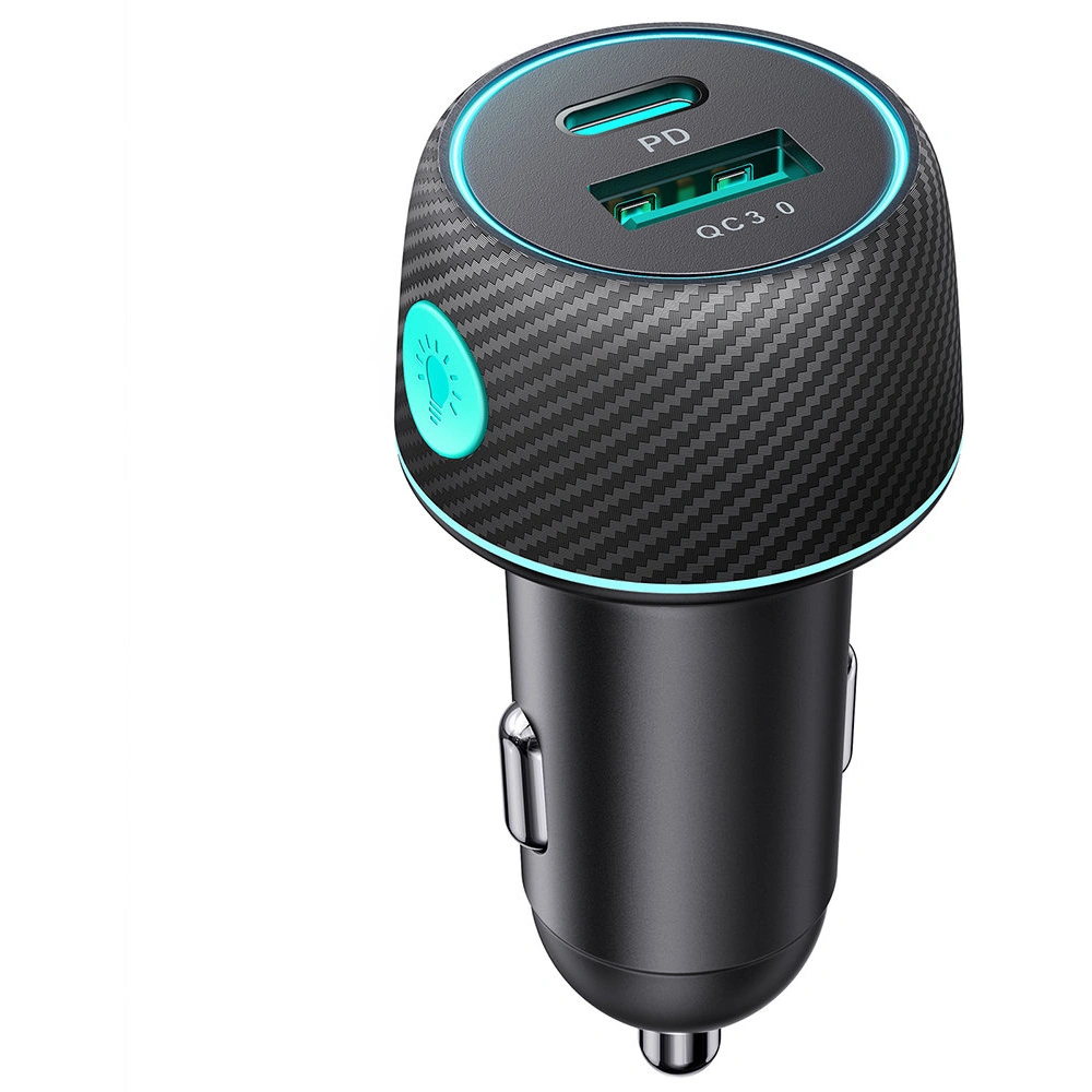 Ładowarka samochodowa Joyroom JR-CCN01 USB-C + USB-A 60W czarna