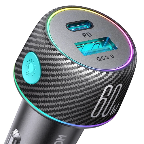 Kup Autonabíječka Joyroom JR-CCN01 USB-C + USB-A 60W černá - JYR744 - {ean13} - Sklep Home Screen