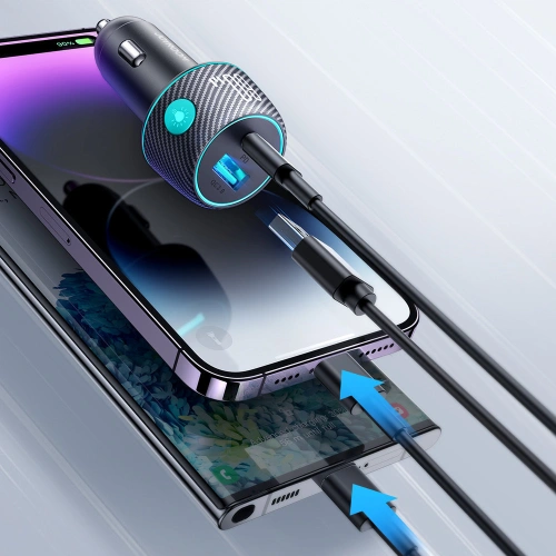 Kup Încărcător auto Joyroom JR-CCN01 USB-C + USB-A 60W negru - JYR744 - {ean13} - Sklep Home Screen