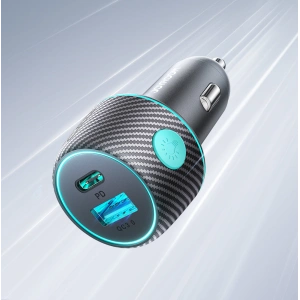 Kup Ładowarka samochodowa Joyroom JR-CCN01 USB-C + USB-A 60W czarna - JYR744 - {ean13} - Sklep Home Screen