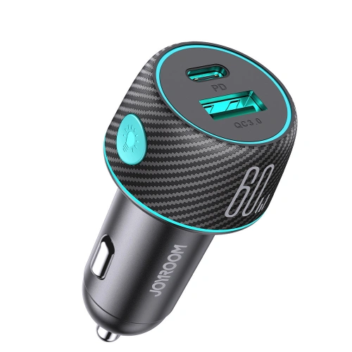 Kup Autós töltő Joyroom JR-CCN01 USB-C + USB-A 60W fekete - JYR744 - {ean13} - Sklep Home Screen