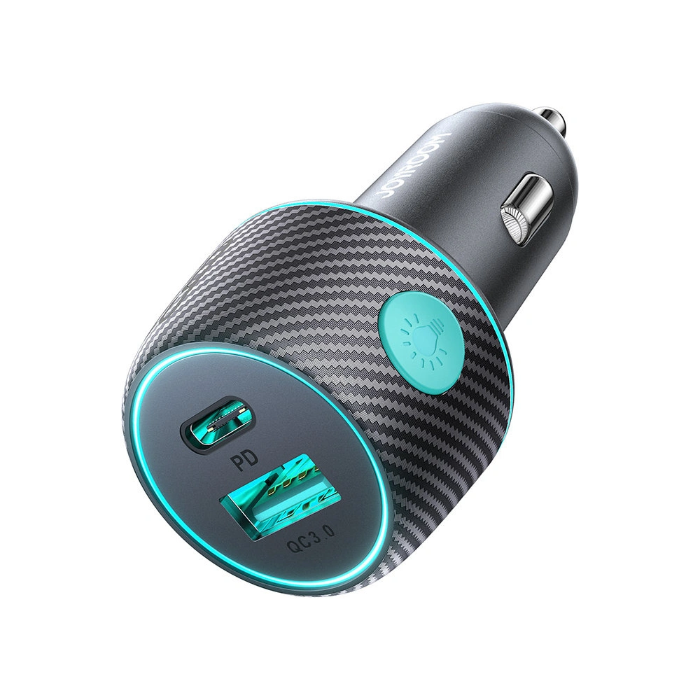 Ładowarka samochodowa Joyroom JR-CCN01 USB-C + USB-A 60W czarna