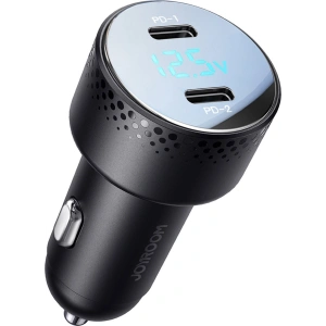 Kup Ładowarka samochodowa Joyroom JR-CCD02 2x USB-C 70W LED czarna - JYR746 - {ean13} - Sklep Home Screen