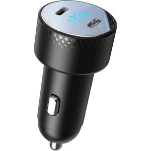 Kup Ładowarka samochodowa Joyroom JR-CCD02 2x USB-C 70W LED czarna - JYR746 - {ean13} - Sklep Home Screen
