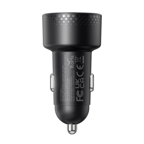 Buy Joyroom JR-CCD02 Car Charger 2x USB-C 70W LED black - JYR746 - {ean13} - Home Screen Store Europe