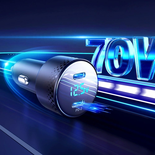 Kup Autonabíječka Joyroom JR-CCD02 2x USB-C 70W LED černá - JYR746 - {ean13} - Sklep Home Screen