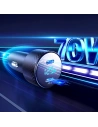 Kup Joyroom Autoladegerät JR-CCD02 2x USB-C 70W LED schwarz - JYR746 - {ean13} - Sklep Home Screen