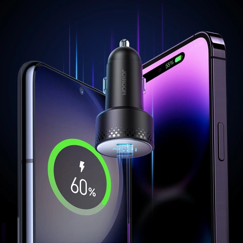 Kup Autonabíječka Joyroom JR-CCD02 2x USB-C 70W LED černá - JYR746 - {ean13} - Sklep Home Screen