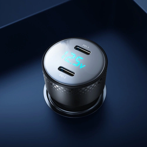 Kup Autonabíječka Joyroom JR-CCD02 2x USB-C 70W LED černá - JYR746 - {ean13} - Sklep Home Screen