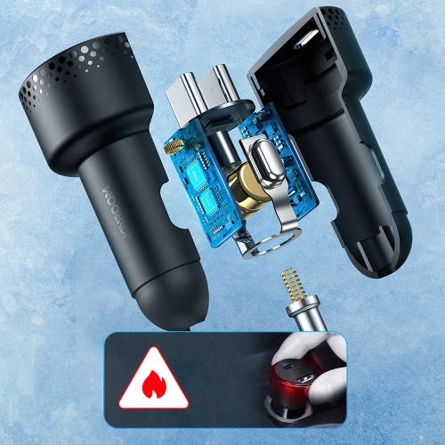 Kup Autonabíječka Joyroom JR-CCD02 2x USB-C 70W LED černá - JYR746 - {ean13} - Sklep Home Screen