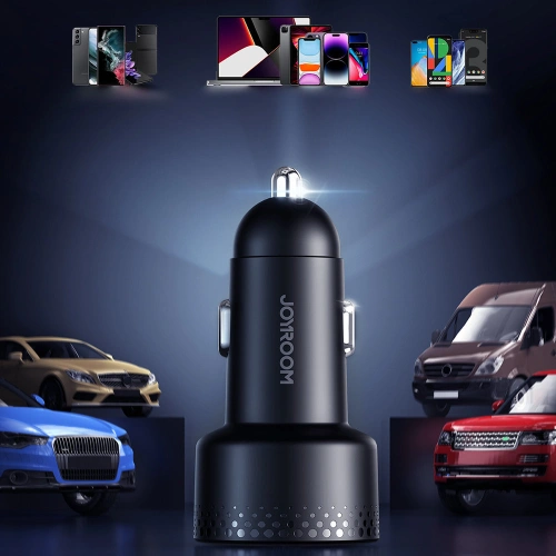 Kup Autonabíječka Joyroom JR-CCD02 2x USB-C 70W LED černá - JYR746 - {ean13} - Sklep Home Screen