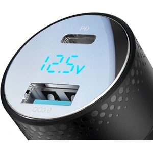 Kup Ładowarka samochodowa Joyroom JR-CCD01 USB-C, USB-A 53W LED czarna - JYR747 - {ean13} - Sklep Home Screen