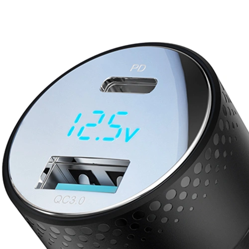 Kup Joyroom Autoladegerät JR-CCD01 USB-C, USB-A 53W LED schwarz - JYR747 - {ean13} - Sklep Home Screen