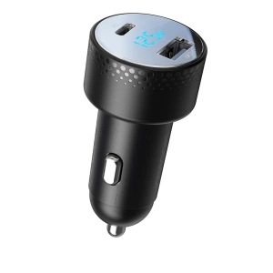Kup Ładowarka samochodowa Joyroom JR-CCD01 USB-C, USB-A 53W LED czarna - JYR747 - {ean13} - Sklep Home Screen