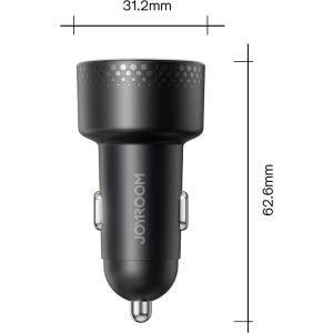 Kup Ładowarka samochodowa Joyroom JR-CCD01 USB-C, USB-A 53W LED czarna - JYR747 - {ean13} - Sklep Home Screen