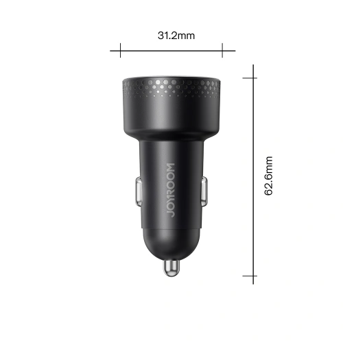 Kup Automobilová nabíječka Joyroom JR-CCD01 USB-C, USB-A 53W LED černá - JYR747 - {ean13} - Sklep Home Screen
