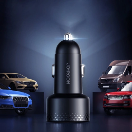 Kup Automobilová nabíječka Joyroom JR-CCD01 USB-C, USB-A 53W LED černá - JYR747 - {ean13} - Sklep Home Screen